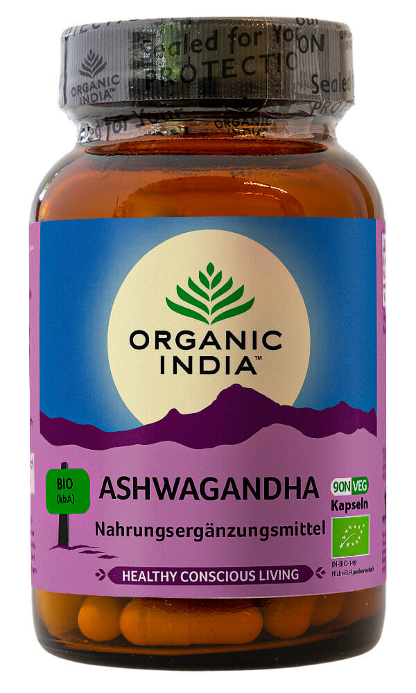 Organic India Bio-Nahrungsergänzungsmittel Ashwagandha Kapseln