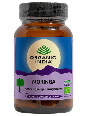 Organic India Bio-Nahrungsergänzungsmittel Moringa Kapseln