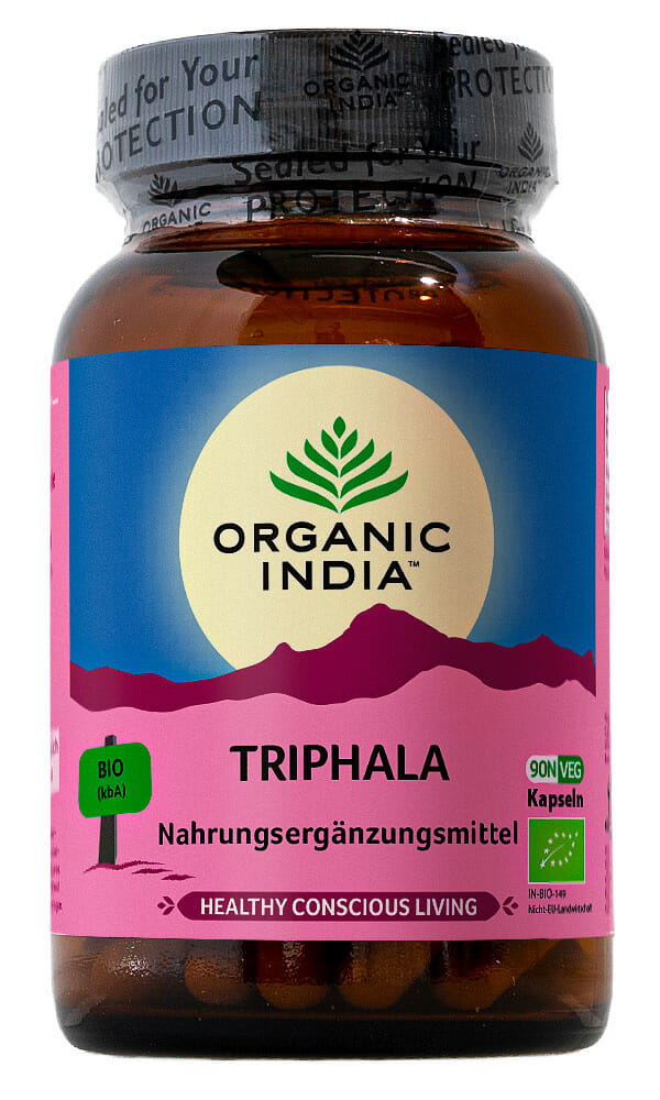 Organic India Bio-Nahrungsergänzungsmittel Triphala Kapseln