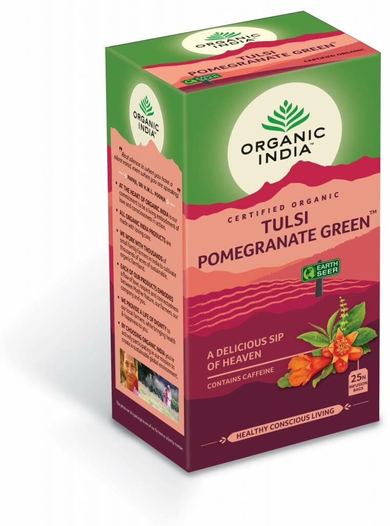 Organic India Bio-Kräutertee Tulsi Pomegranate Green